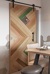 Loft двери! Амбарная дверь "Modern mosaic" 